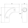 Inspection bend M20