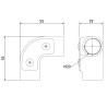 Inspection elbow M20