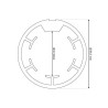Adaptador de 60mm para suporte de lâmpada