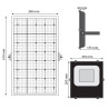Projecteur led 100W solaire