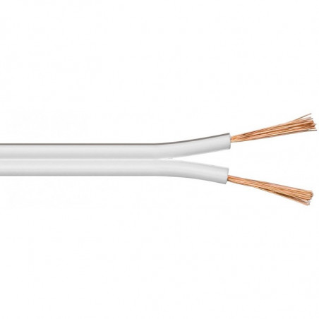 Câble parallèle blanc 2x0,5mm