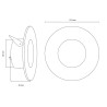 Downlight led mini 1W cor prata