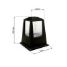 Farol sobremuro E27 IP54 preto