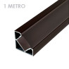 Angle profile aluminum strip led 1m black