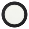 Panneau led 12W rond NOIR