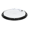 Panneau led 12W rond NOIR