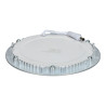 Panneau lumineux 12W rond ARGENT