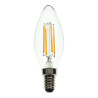 Bombilla vela filamentos LED 360º 4W REGULABLE