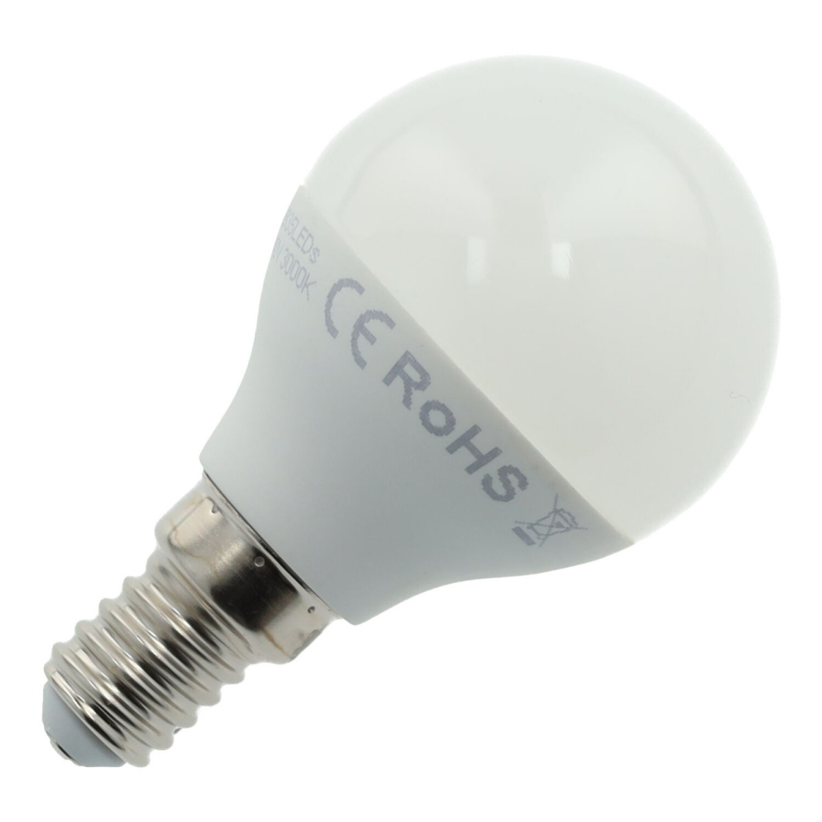 gek idioom speler E14 sphere 5W LED bulb, warm white and cool white light, 410 lumens