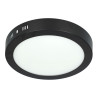 Lâmpada de teto LED 18W preto