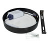 LED Ceiling Light - Round, 12W black housing
