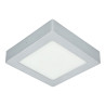 LED Ceiling Light - Square, 12W silver
