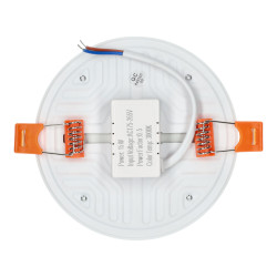 Panneau LED rond de 15W sans bord d'attaque réglable
