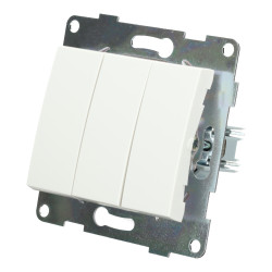 Interrupteur triple 10A série PC