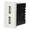 Dual Recessed USB Modular Base