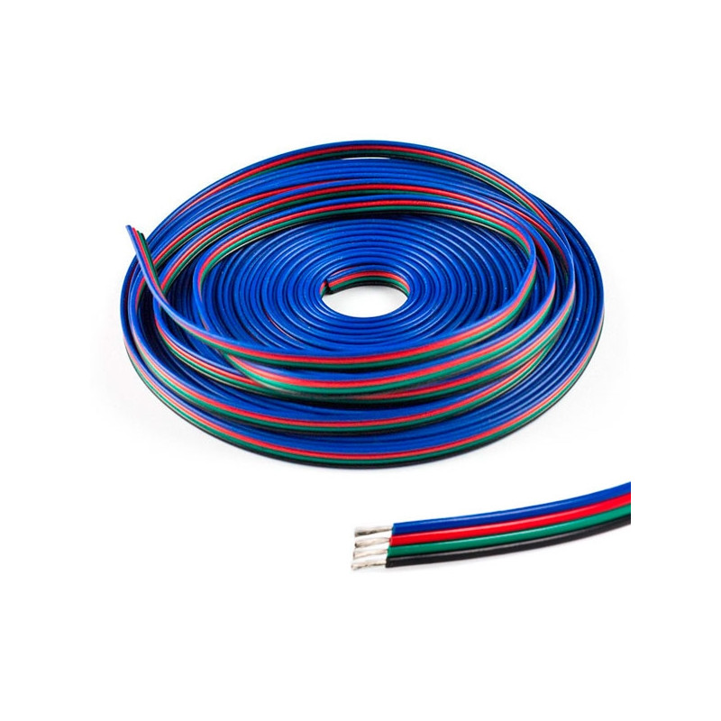 Cable de alimentación para tiras LED RGB multicolor