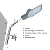 Support rigide pour lampadaire