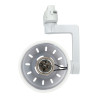 Cylindrical Rail Spotlight - White, E27 Lamps