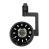 Foco rail para lâmpadas E27 negro