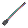 Cable conexión macho tira LED RGB (4 pin)