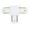 Connectable Rail Connector - "T", White