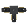 Assemblage de rails en T noir