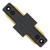Connecteur de voie droite en PVC noir