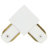 Unión curva carril PVC color blanco
