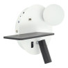 ALUMINIUM WALL LIGHT LED 3+5W USB