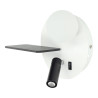CANDEEIRO DE PAREDE DE ALUMÍNIO LED 3+5W USB