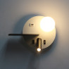 ALUMINIUM WALL LIGHT LED 3+5W USB