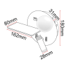 ALUMINIUM WALL LIGHT LED 3+5W USB