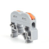 Conector rápido para calha DIN 1 entrada 1 saída 0,08-4mm²