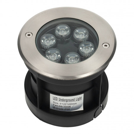 Spot encastré de sol 6W IP68