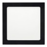 Panneau downlight 18W carré NOIR