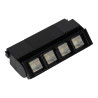 Projetor LED de calha linear 12W preto ajustável